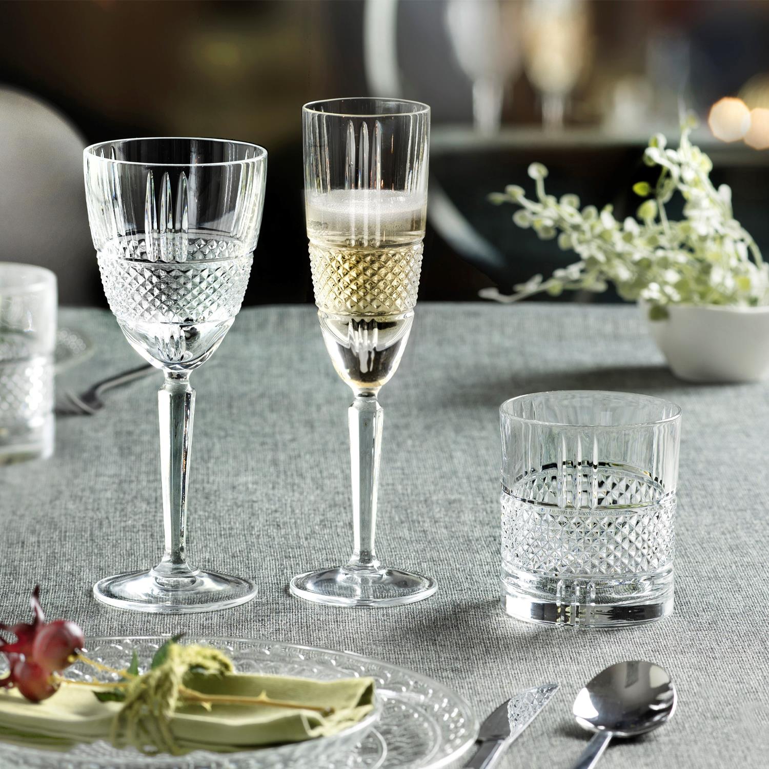 12 Piece Crystal Glassware Set