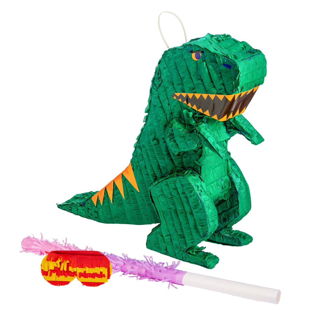 Jumbo Dinosaur Pinata Party Set with Pink Stick