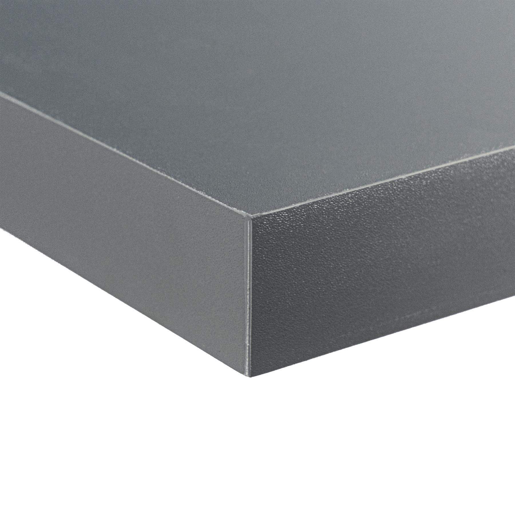 100cm Grey Modern Floating Shelves - Pack of Three