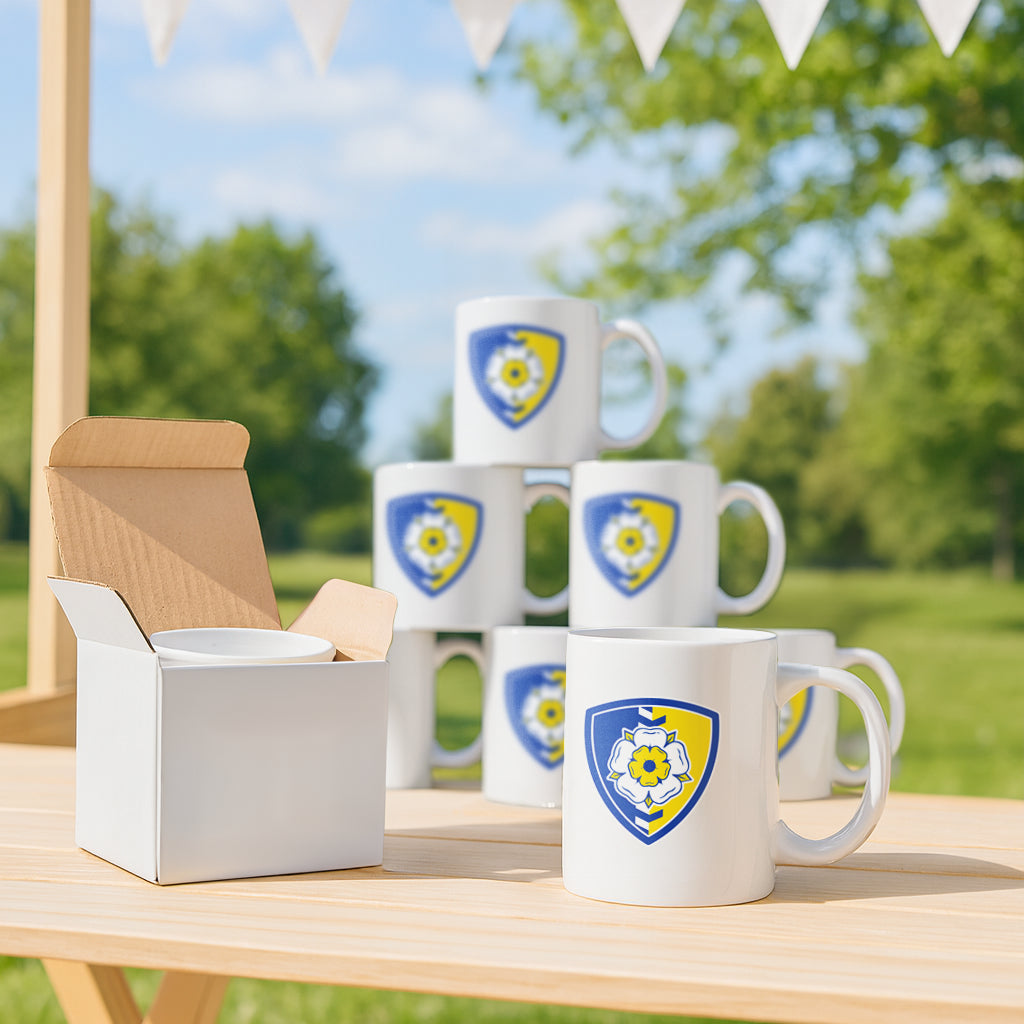 350ml Blank Stoneware Sublimation Mugs - White - Pack of 6