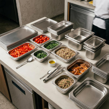 Stainless Steel Gastronorm Container - 1/3 200mm - 7.25L