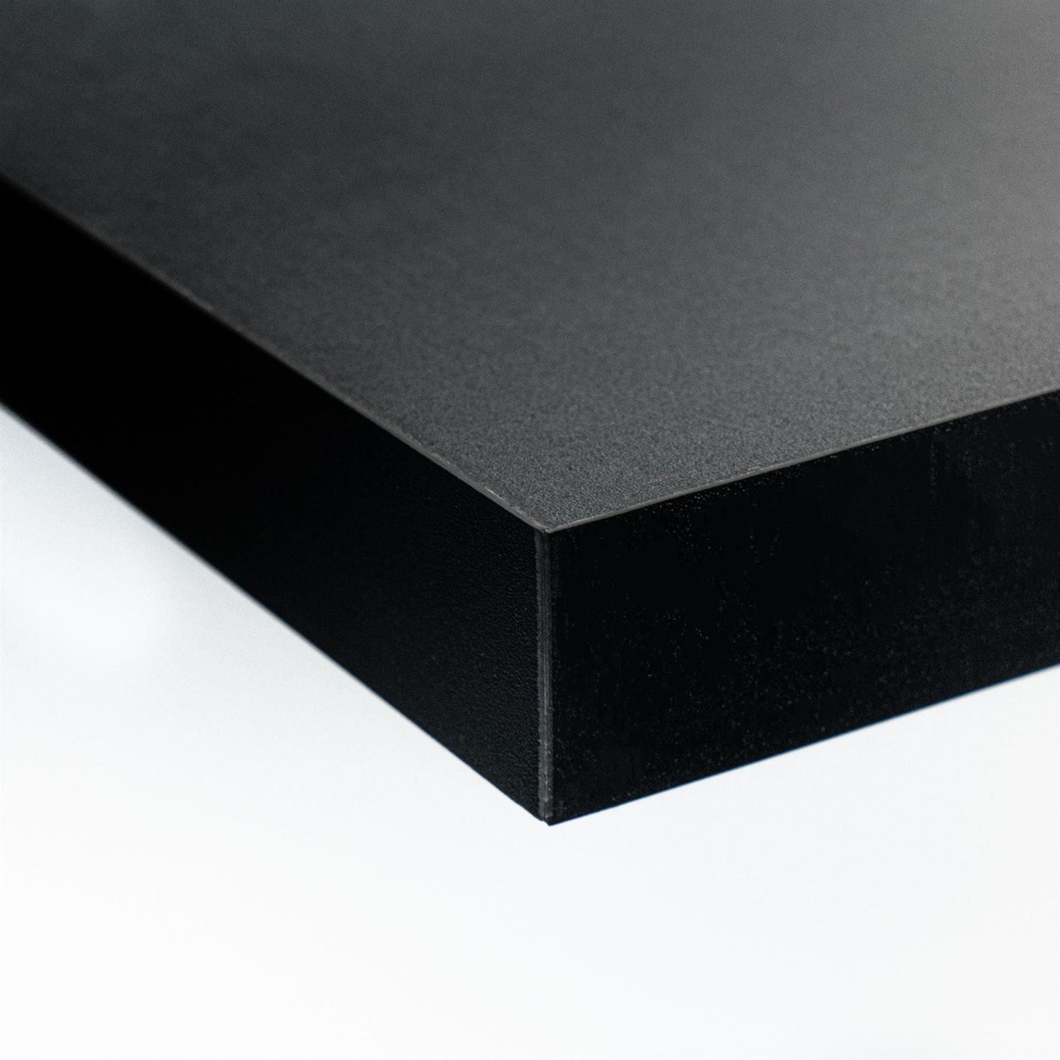 80cm Black Modern Floating Shelves - Pack of Two