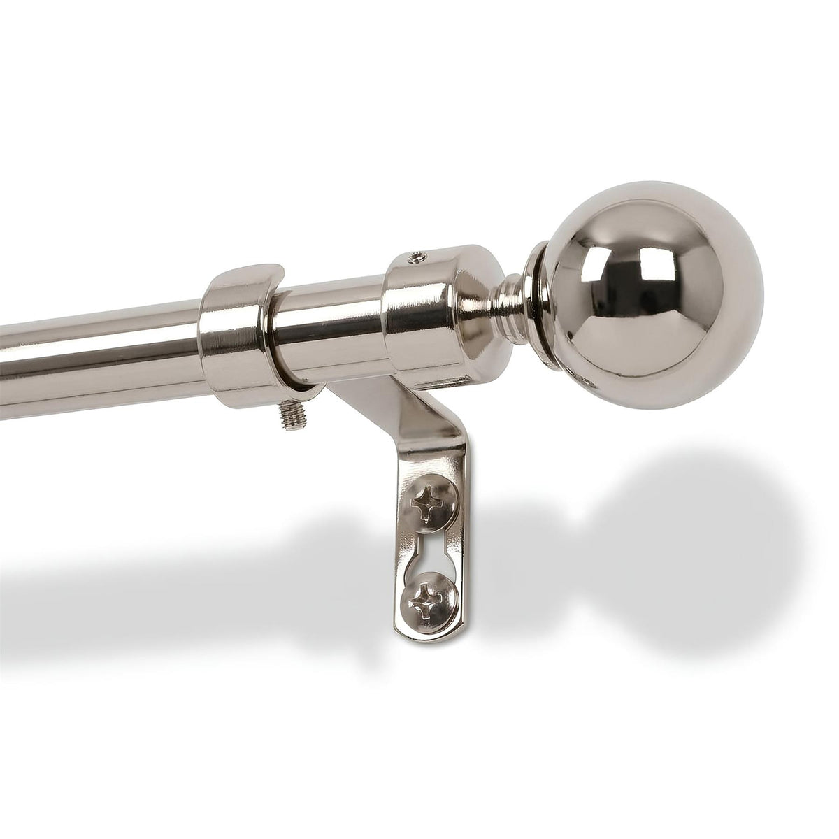 77cm to 150cm Extendable Metal Ball Curtain Pole Kit