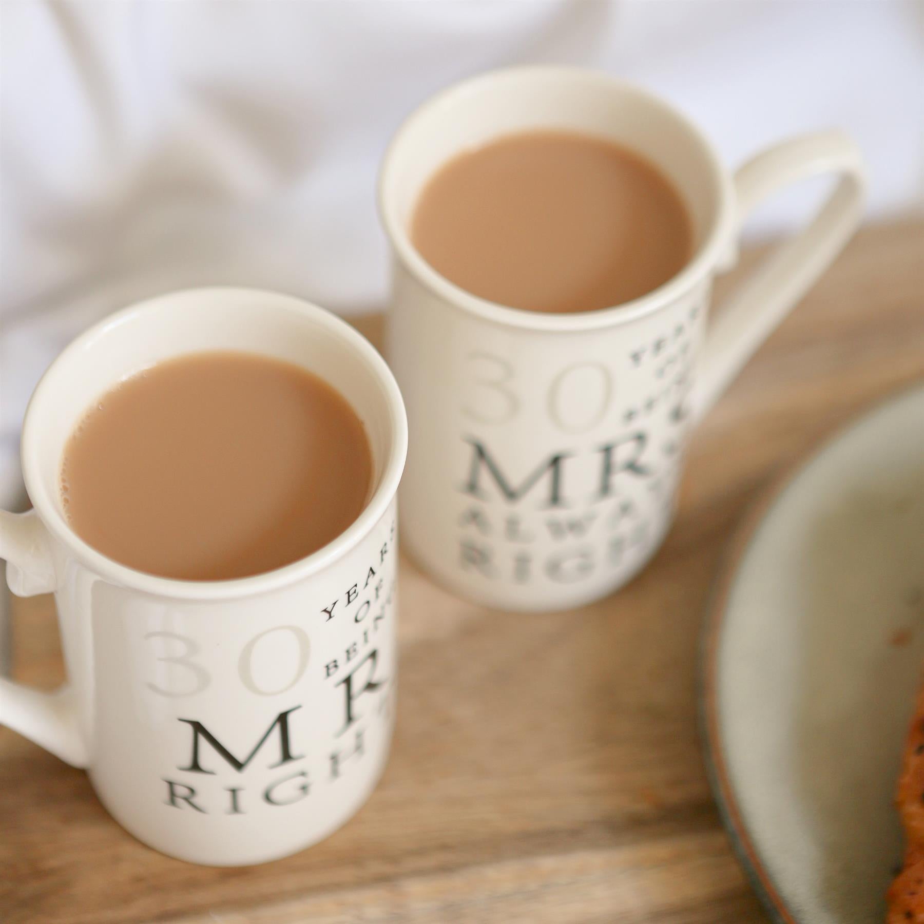 30th Anniversary New Bone China Mug Set - 300ml