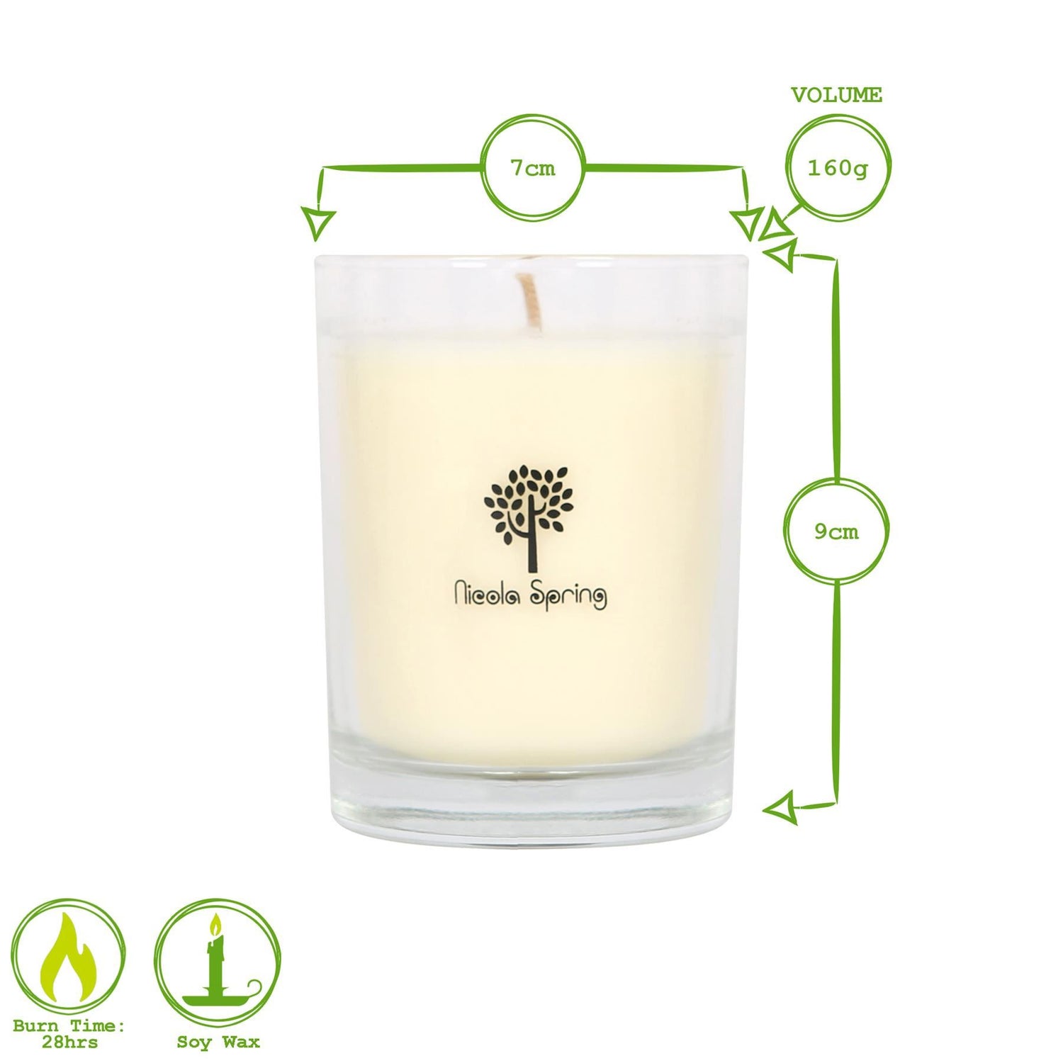 Soy Wax Scented Candle - 160g - Tropical Sunrise