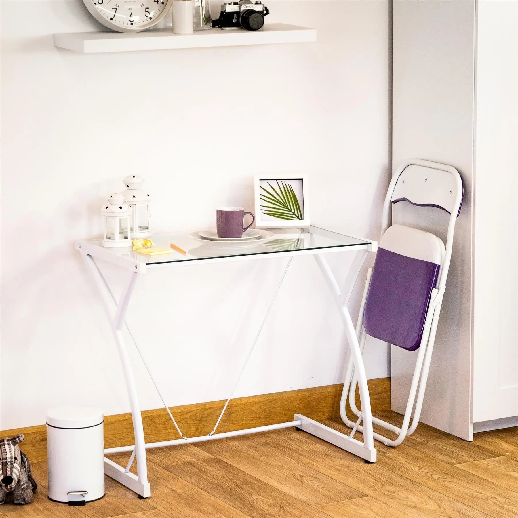 Purple Wave Padded Folding Chair