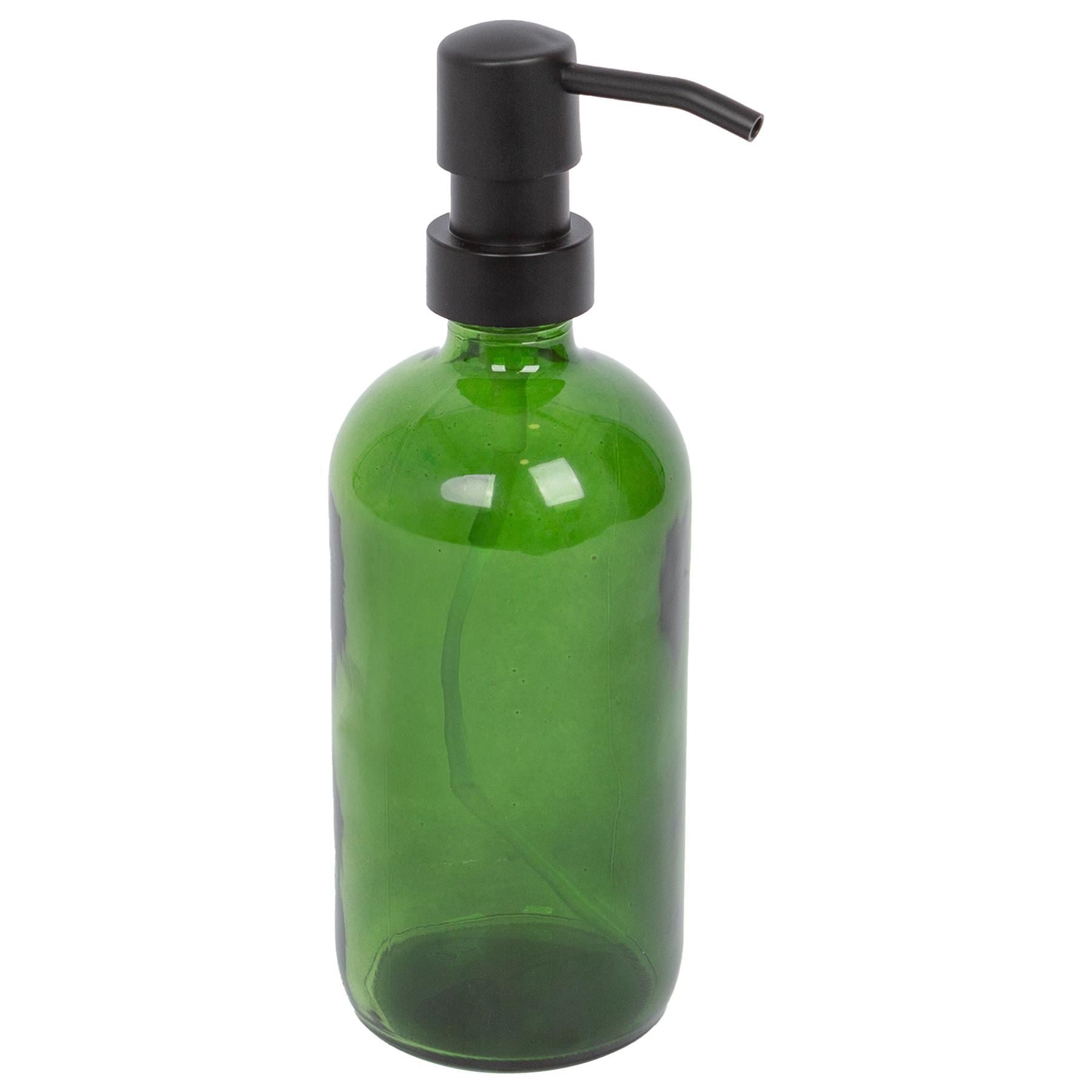 500ml Green Glass Soap Dispenser