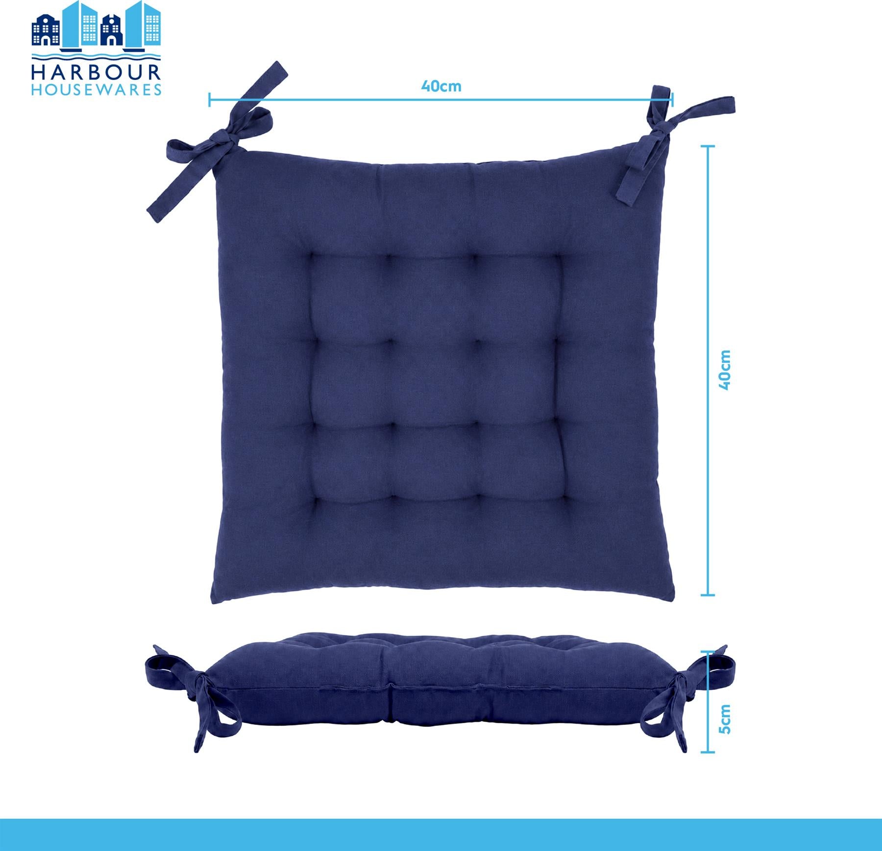 Square Seat Pad - 40 x 40cm - Navy