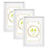 A3 (12" x 17") Photo Frames with A4 Mounts - White - Pack of 3