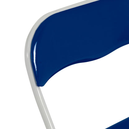 Blue Wave Padded Folding Chair - Pack of Six