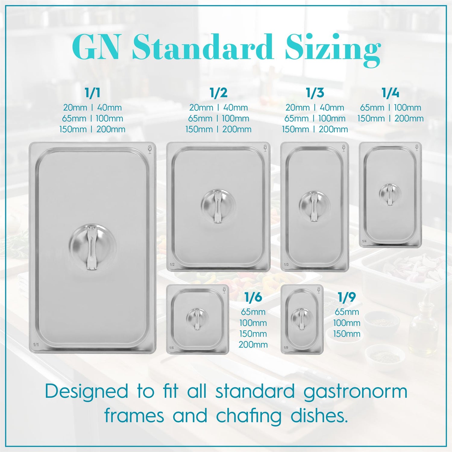 Stainless Steel Gastronorm Container - 1/3 20mm - 650ml