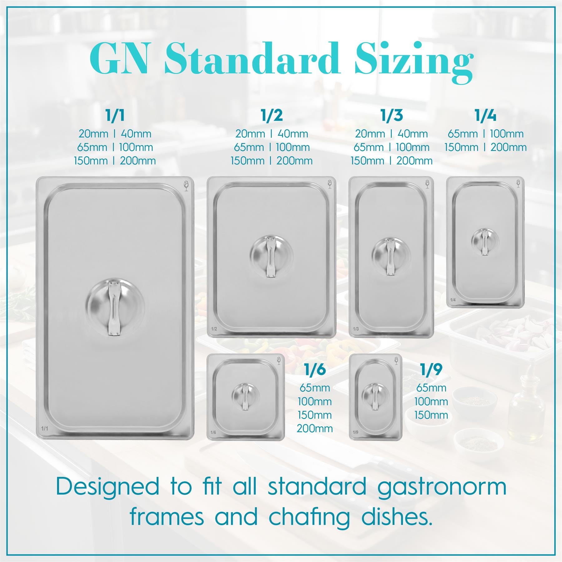 Stainless Steel Gastronorm Container - 1/3 20mm - 650ml