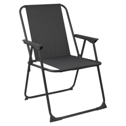 Black Folding Metal Beach Chair