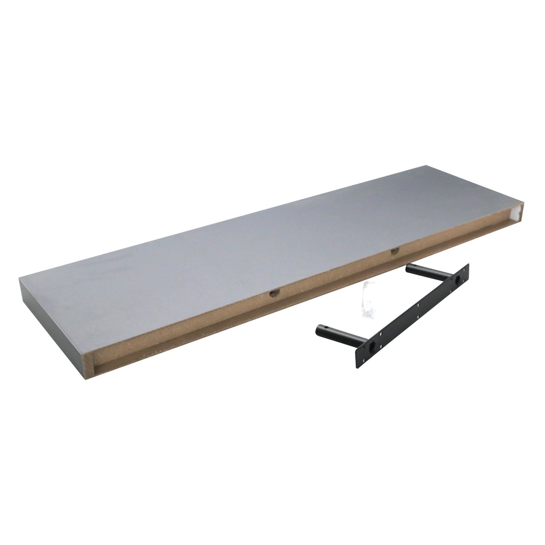 100cm Grey Modern Floating Shelves - Pack of Three