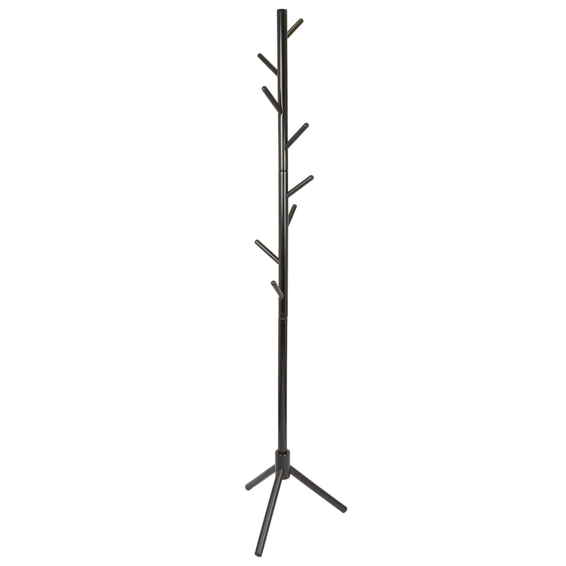 Black Free-Standing Wooden Coat Rack