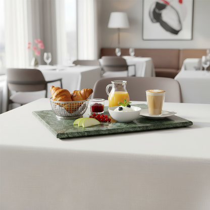 Marble Serving Board - 32.5 x 26cm - Green