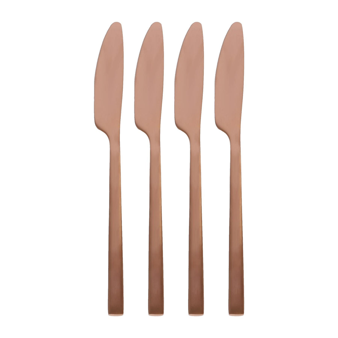 Copper 21cm Stainless Steel Dinner Knives - Pack of 4