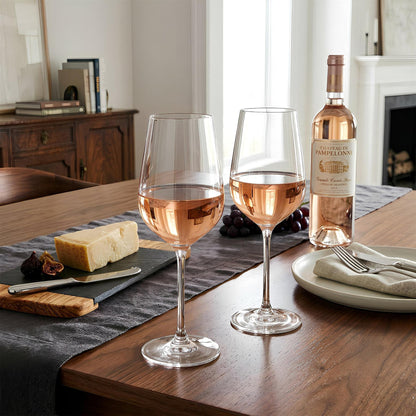 540ml Knightsbridge Crystal Rosé Wine Glasses - Pack of 6