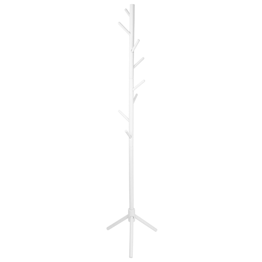 White Free-Standing Wooden Coat Rack