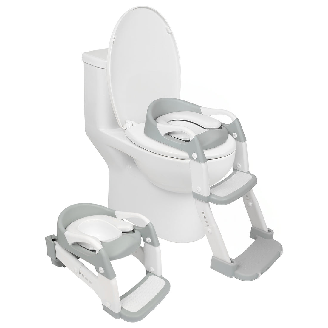 Adjustable 2-in-1 Potty Training Toilet Seat - White