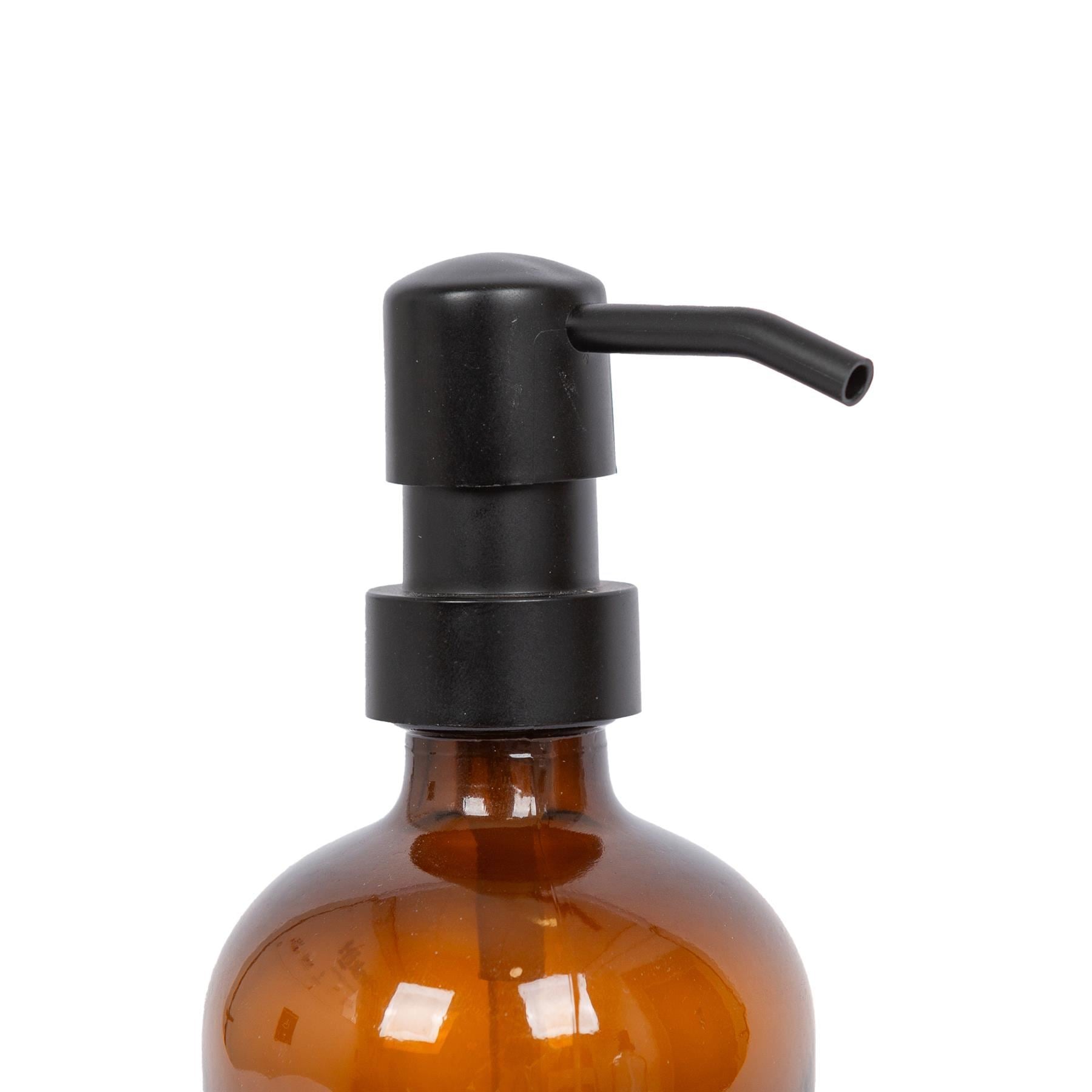 500ml Amber Glass Soap Dispenser