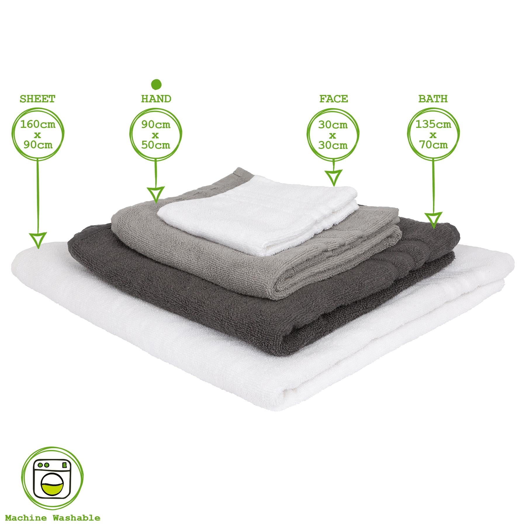 90cm x 50cm Cotton Hand Towel