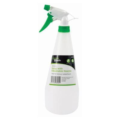 White 900ml Garden Sprayer & Adjustable Nozzle - By Green Blade