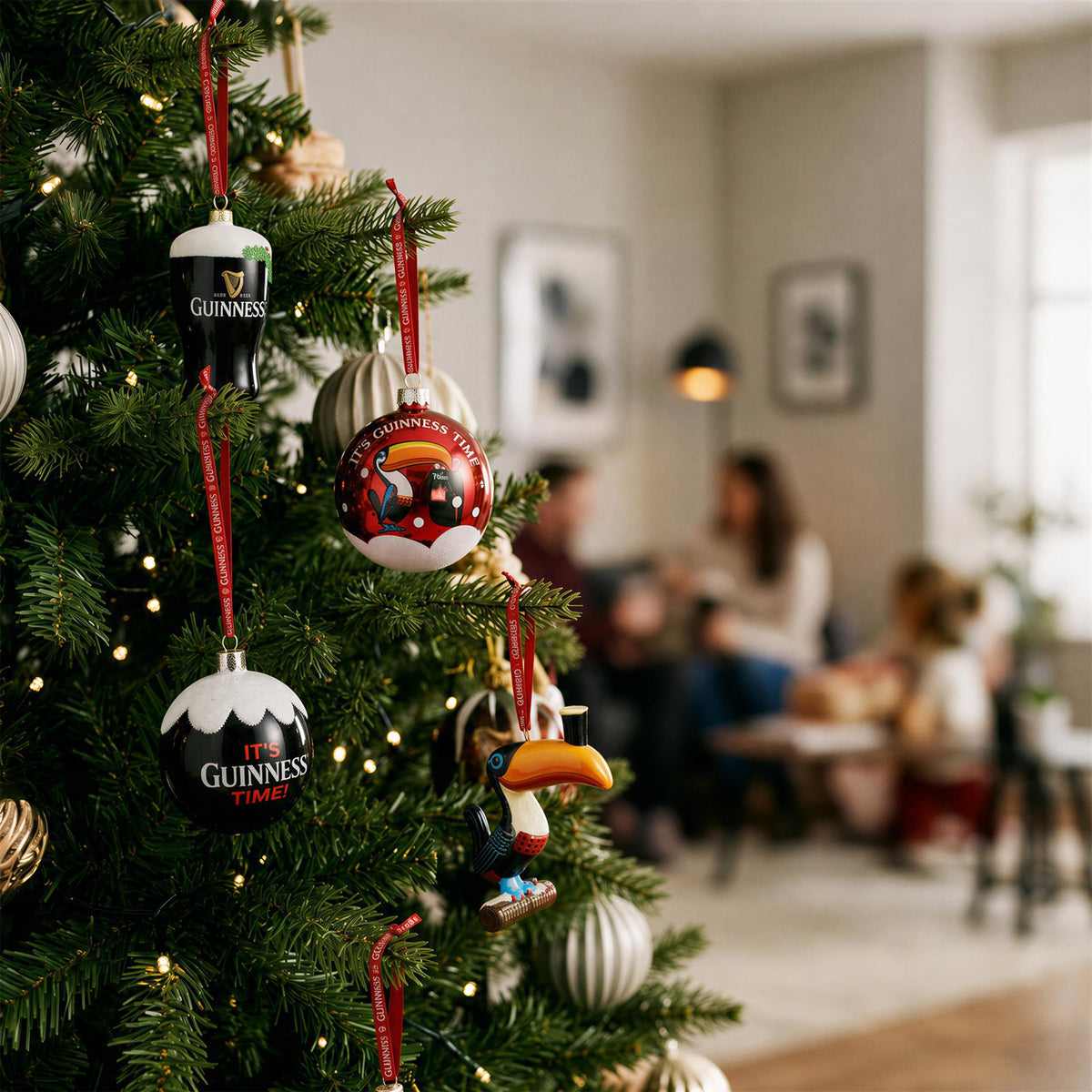 Guinness Toucan 3D Christmas Tree Decoration - Multi