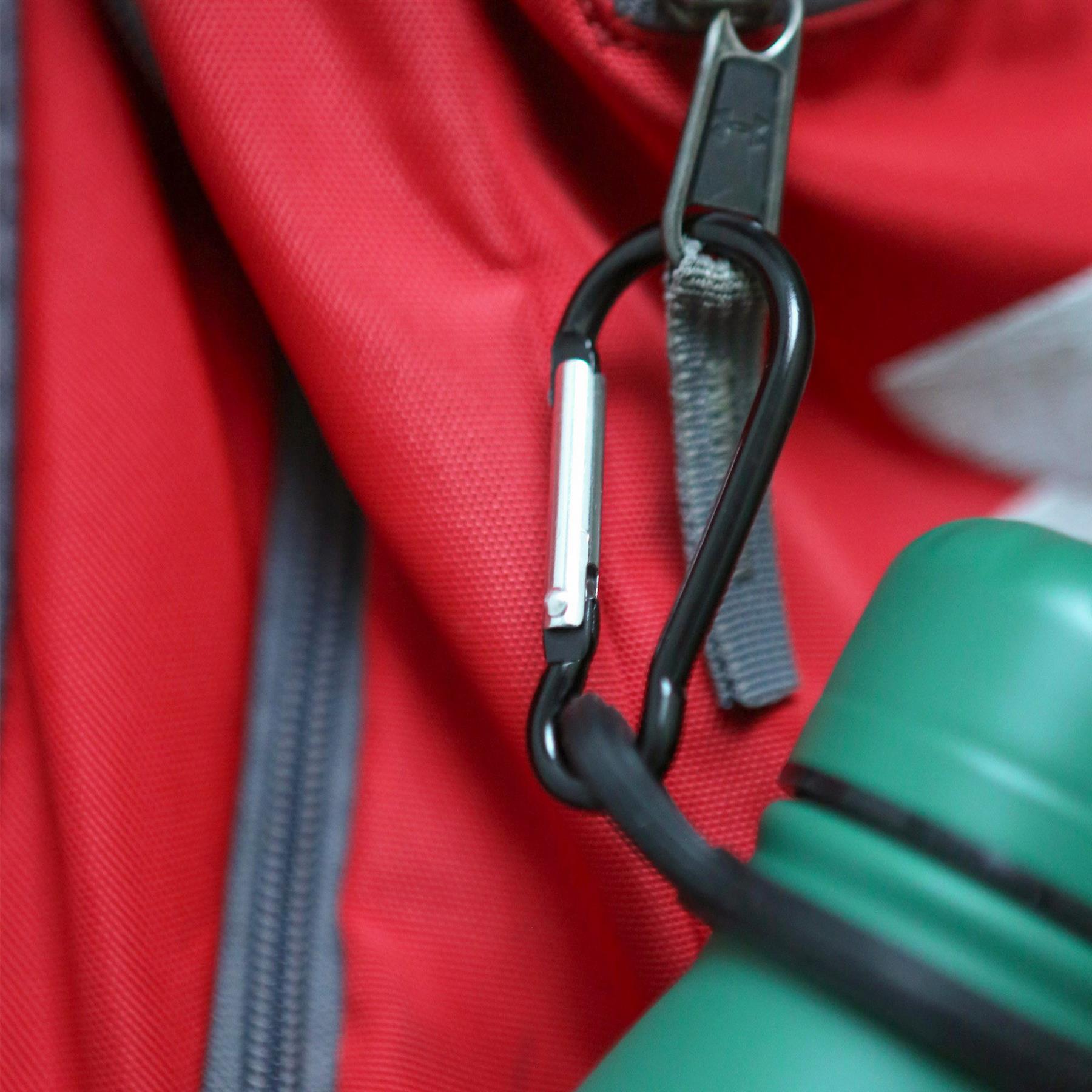 500ml Green Stainless Steel Water Bottle with Carabiner Clip