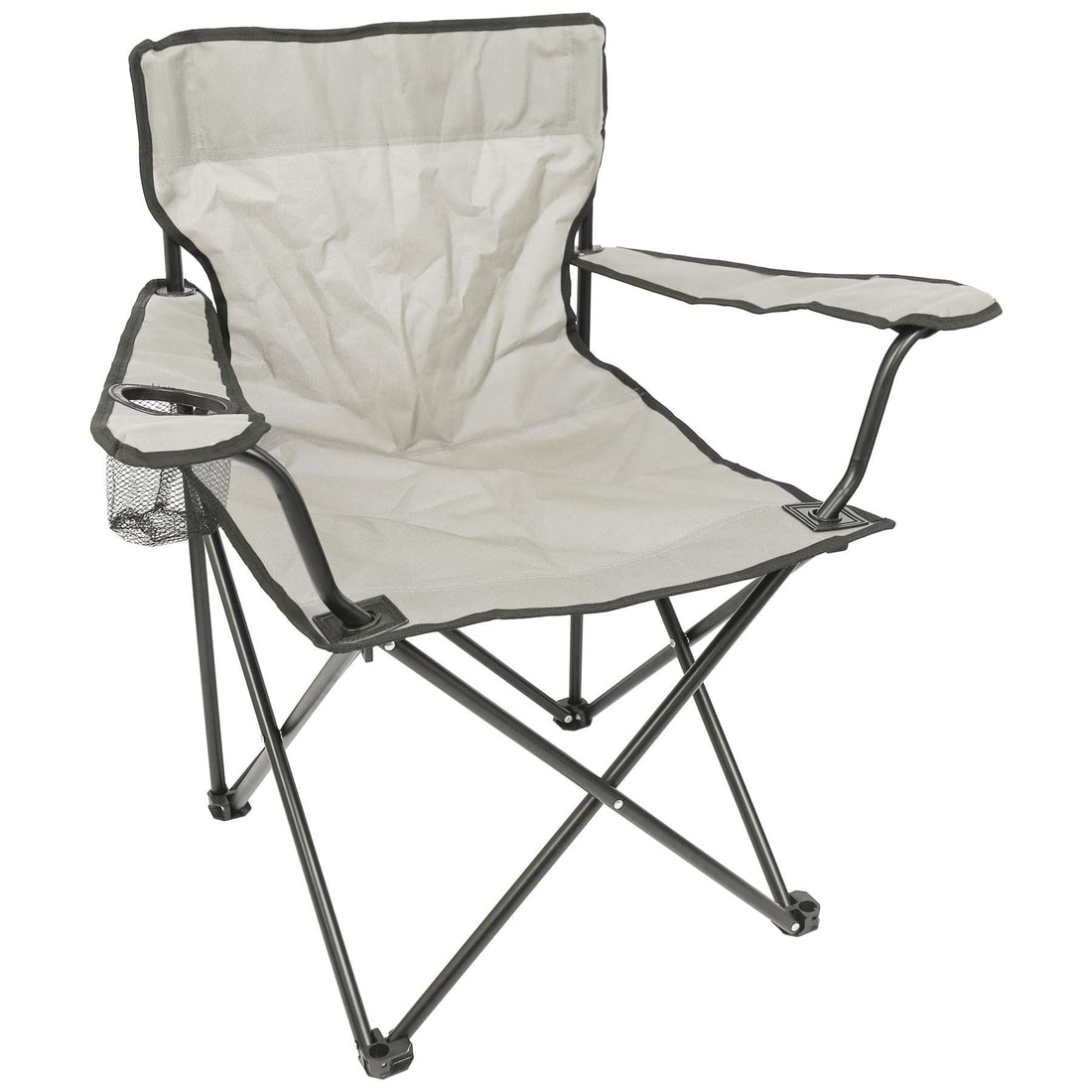 Folding Beige Canvas Camping Chair