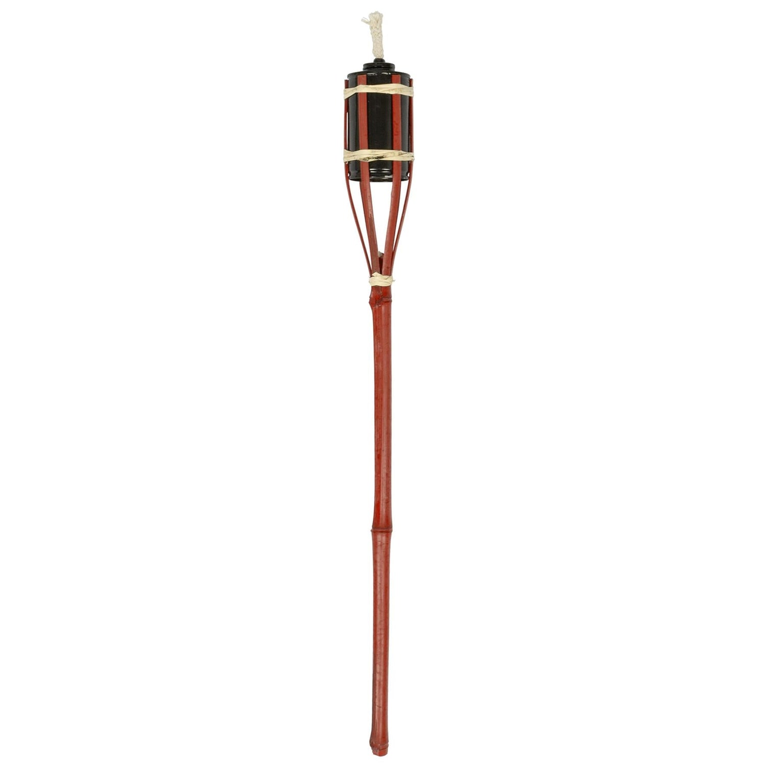 Red Bamboo 60cm Garden Fire Torches - Pack of Six