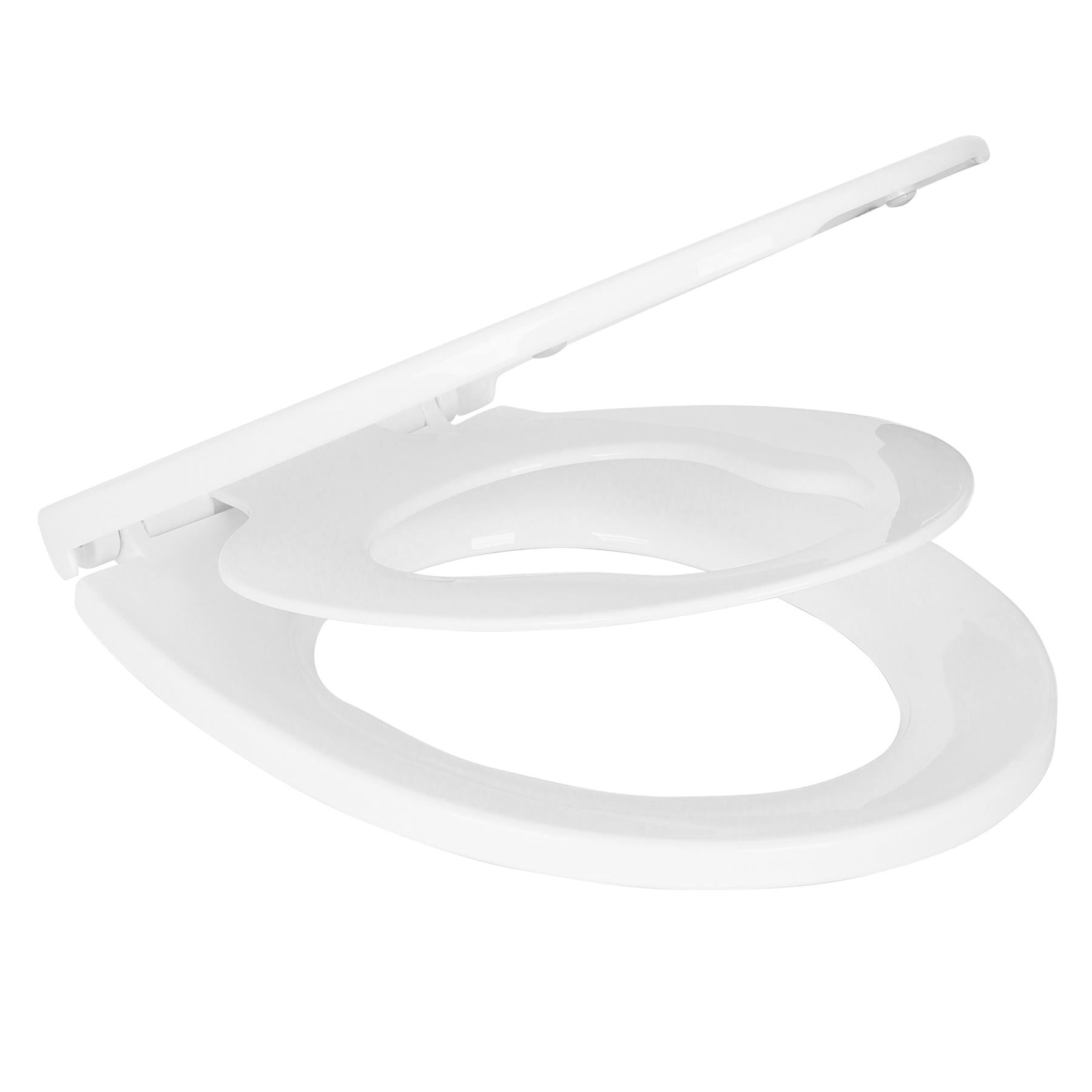 Plastic Soft Close Family Toilet Seat - White