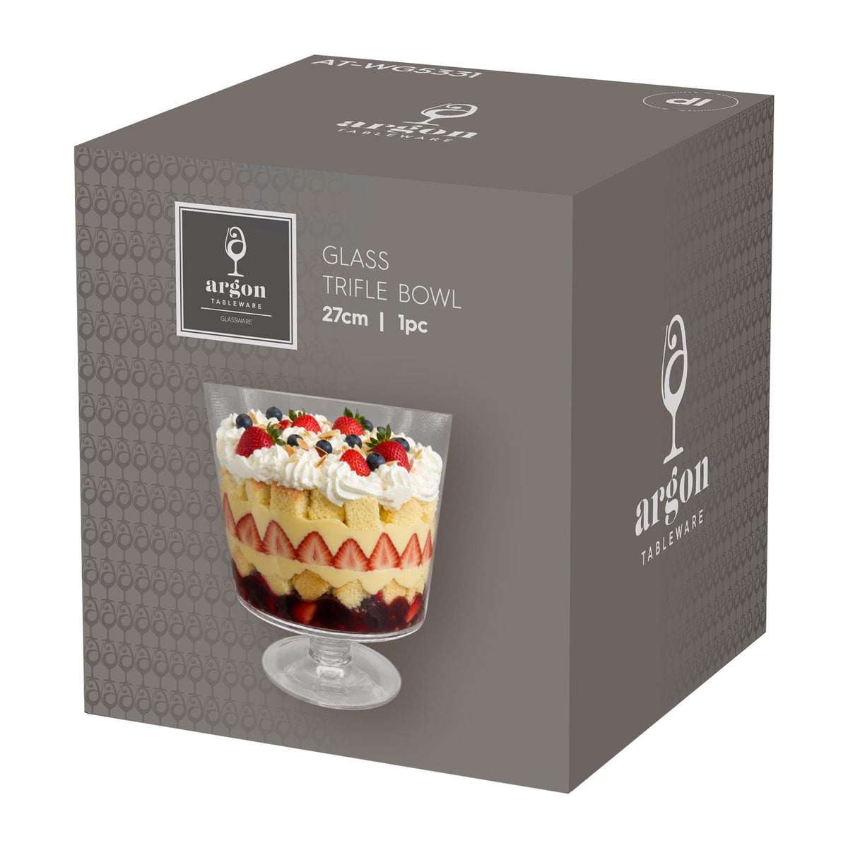 3L Glass Trifle Bowl