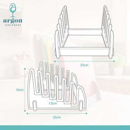 6 Slot Chopping Board Stand - Black