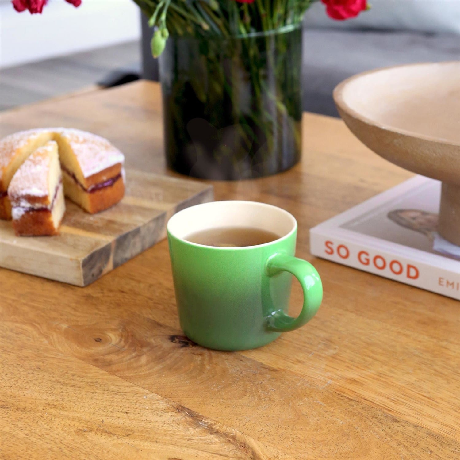 330ml Green New Bone China Ombre Mug