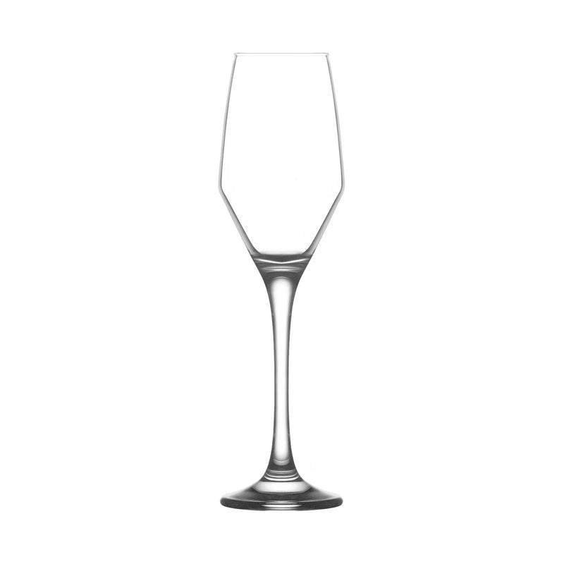 230ml Ella Glass Champagne Flutes - Pack of Six - By LAV