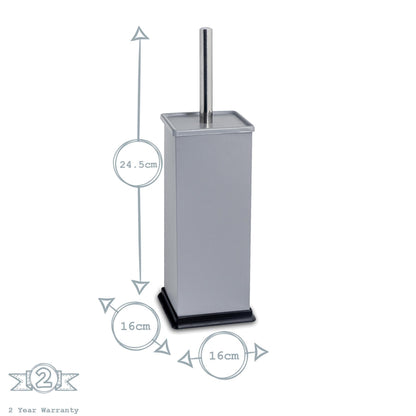 Grey Square Toilet Brush