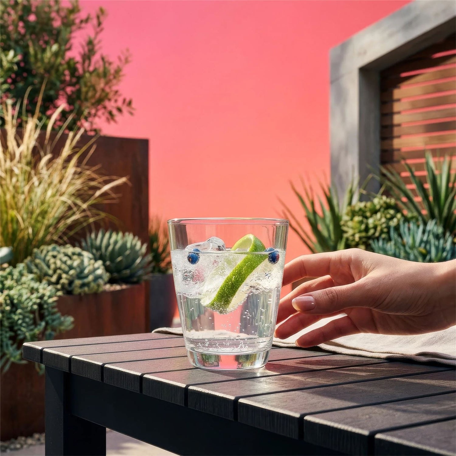 250ml Conical Glass Tumblers - Pack of 6