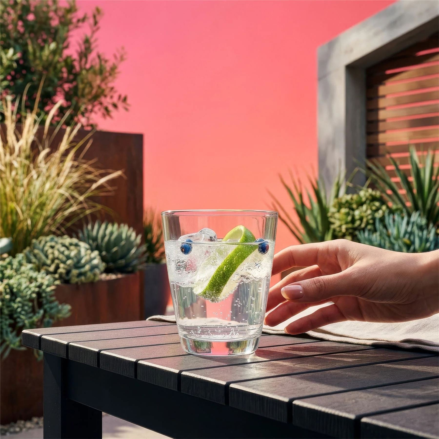250ml Conical Glass Tumblers - Pack of 6