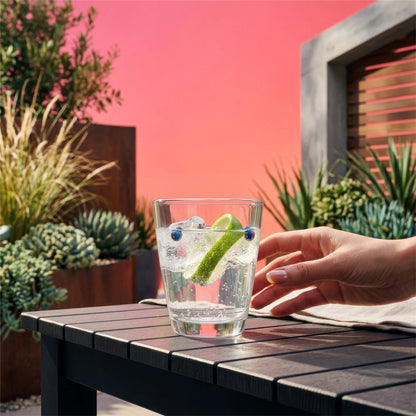 250ml Conical Glass Tumblers - Pack of 6