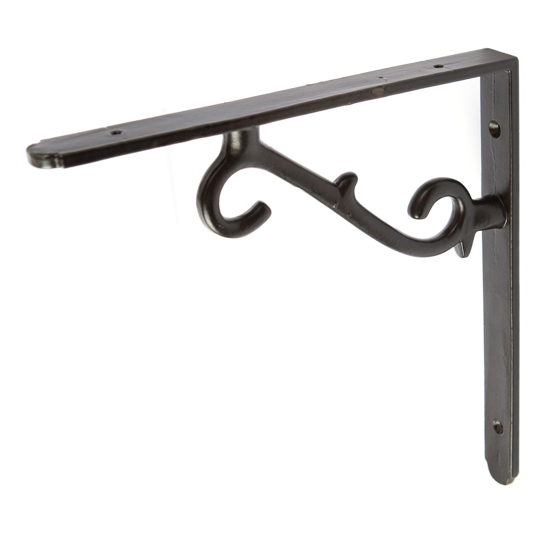 Black 205mm Scroll Iron Shelf Bracket