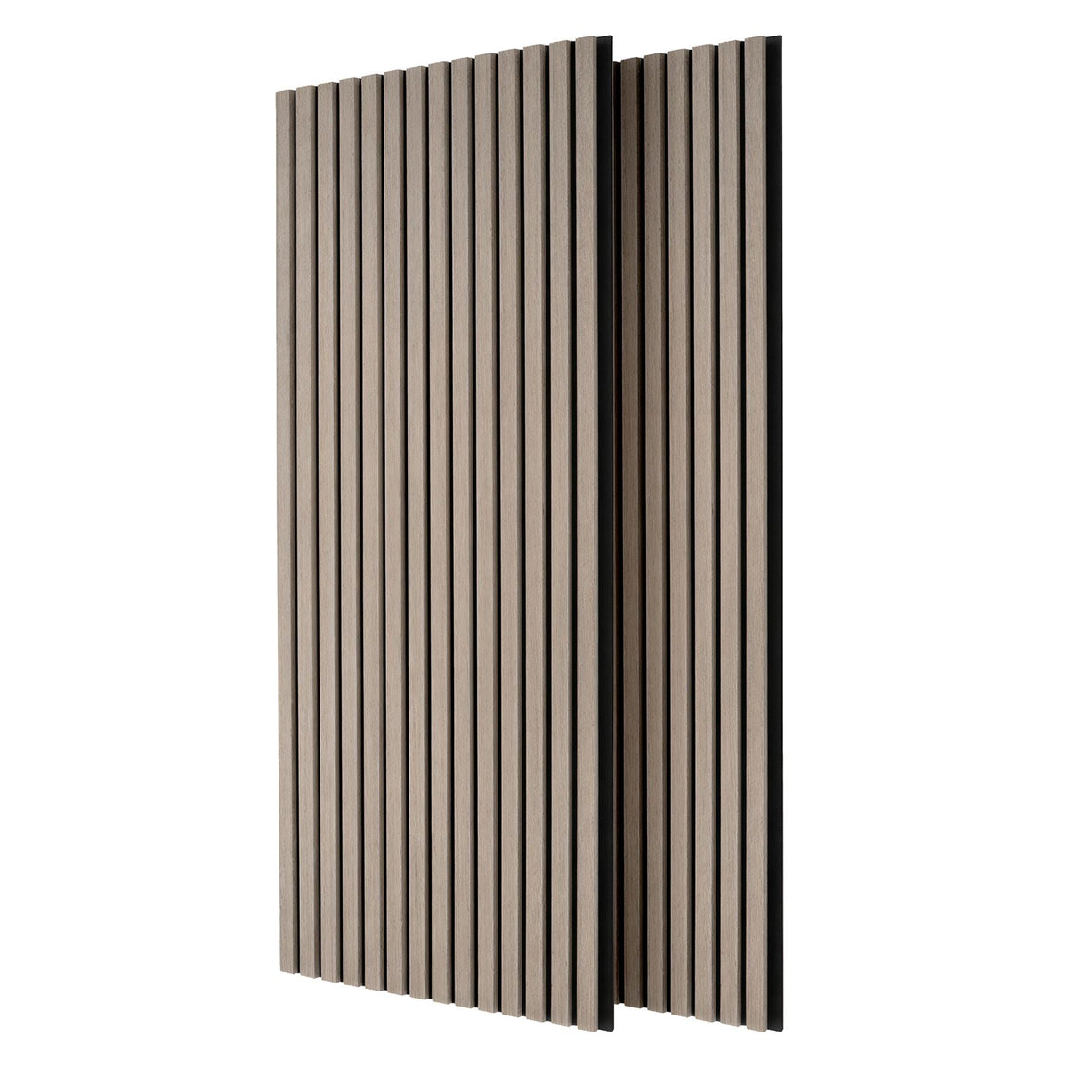 Wooden Acoustic Wall Panels - 120 x 60cm - Grey/Black - Pack of 2