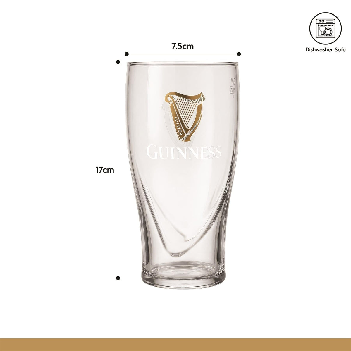 Guinness 2pc Embossed Pint Glass Set