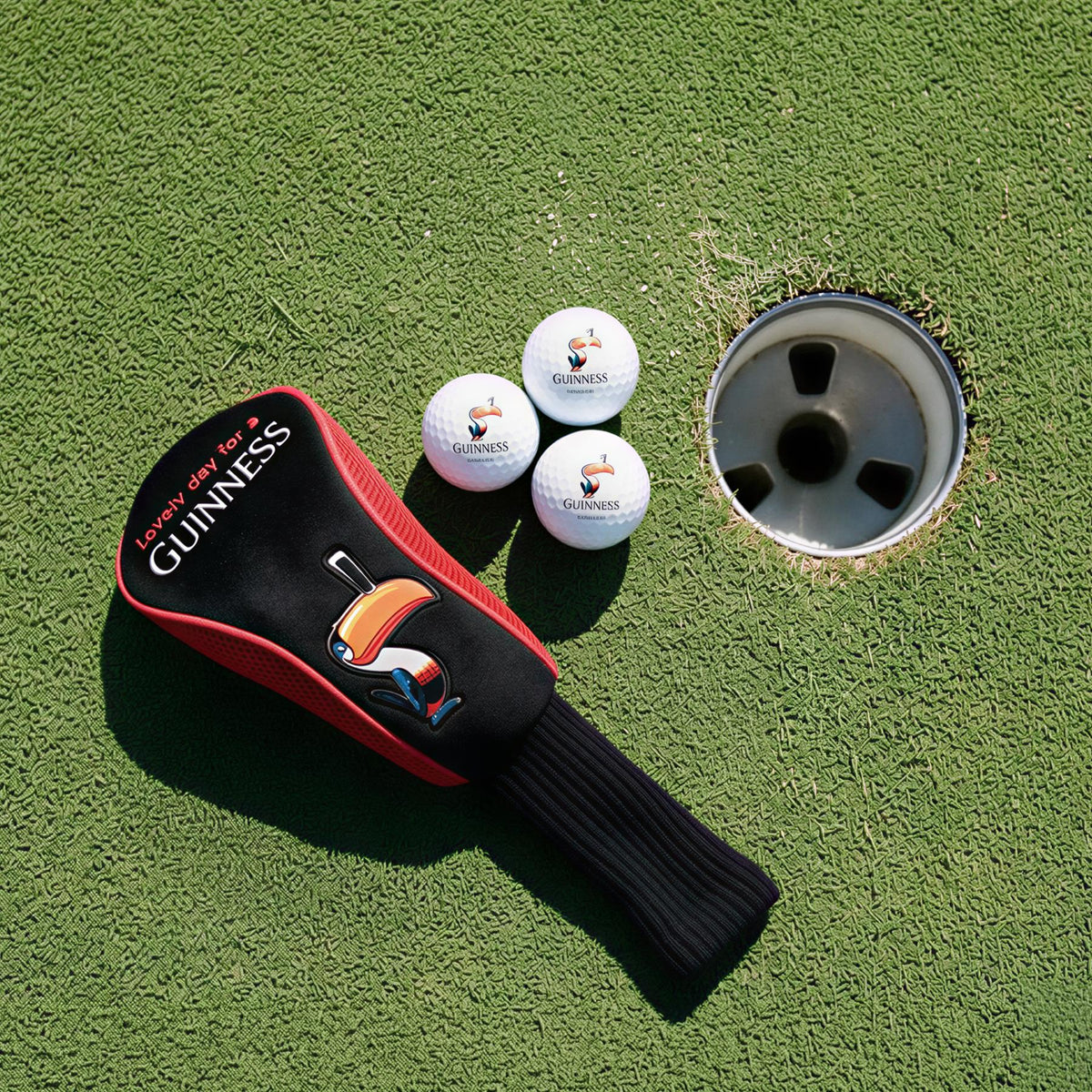 Guinness Toucan Golf Club Head Cover - Black