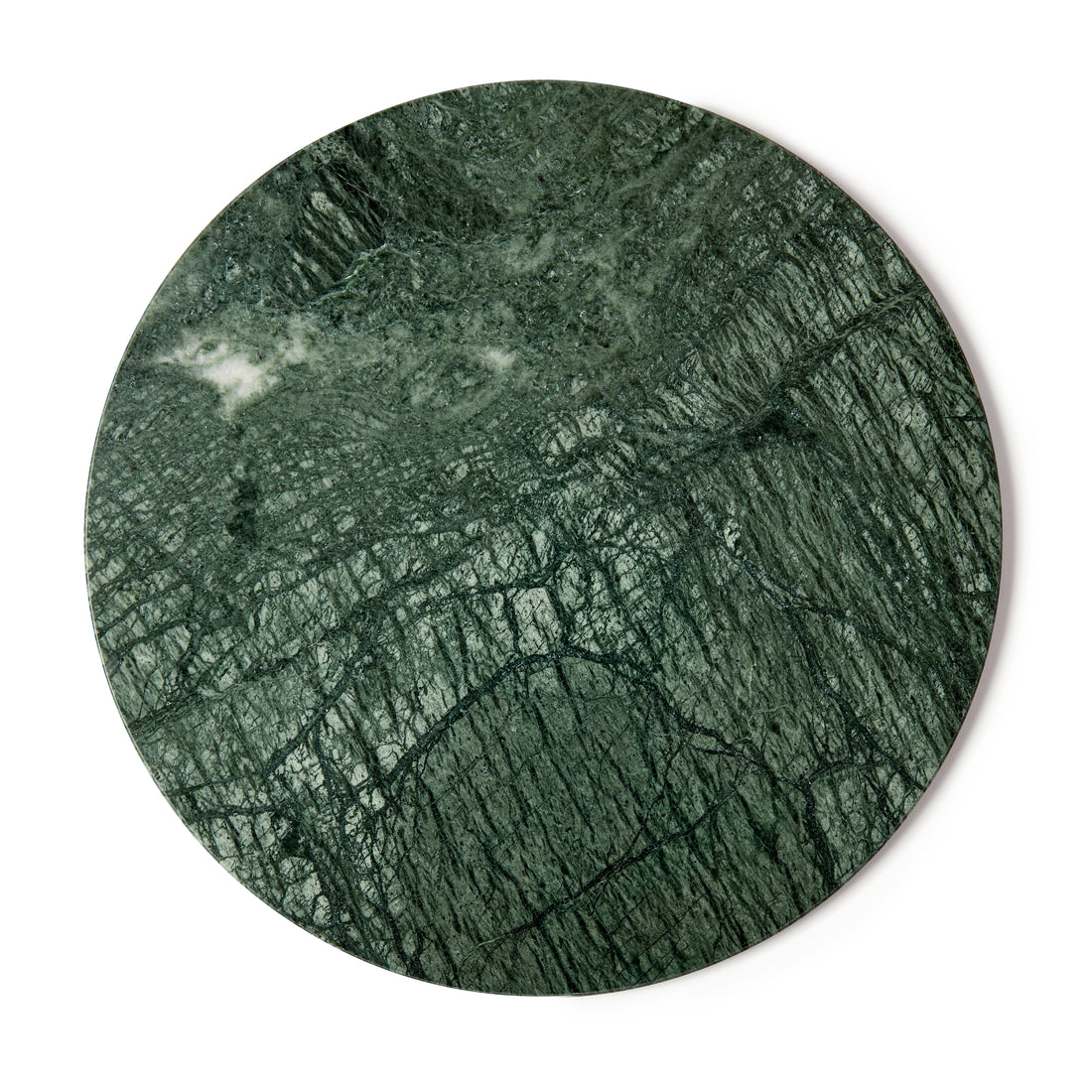 Green 30cm Round Marble Placemat &amp; Chopping Board