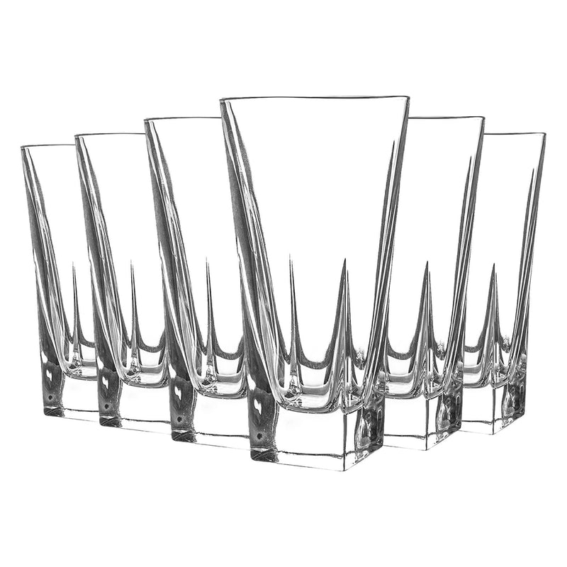 RCR Crystal 6 Piece Fusion Highball Glasses Set - 380ml
