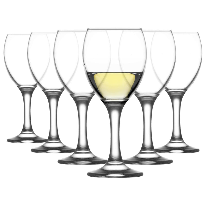 245ml Empire White Wine Glasses - Pack of 6 - By LAV