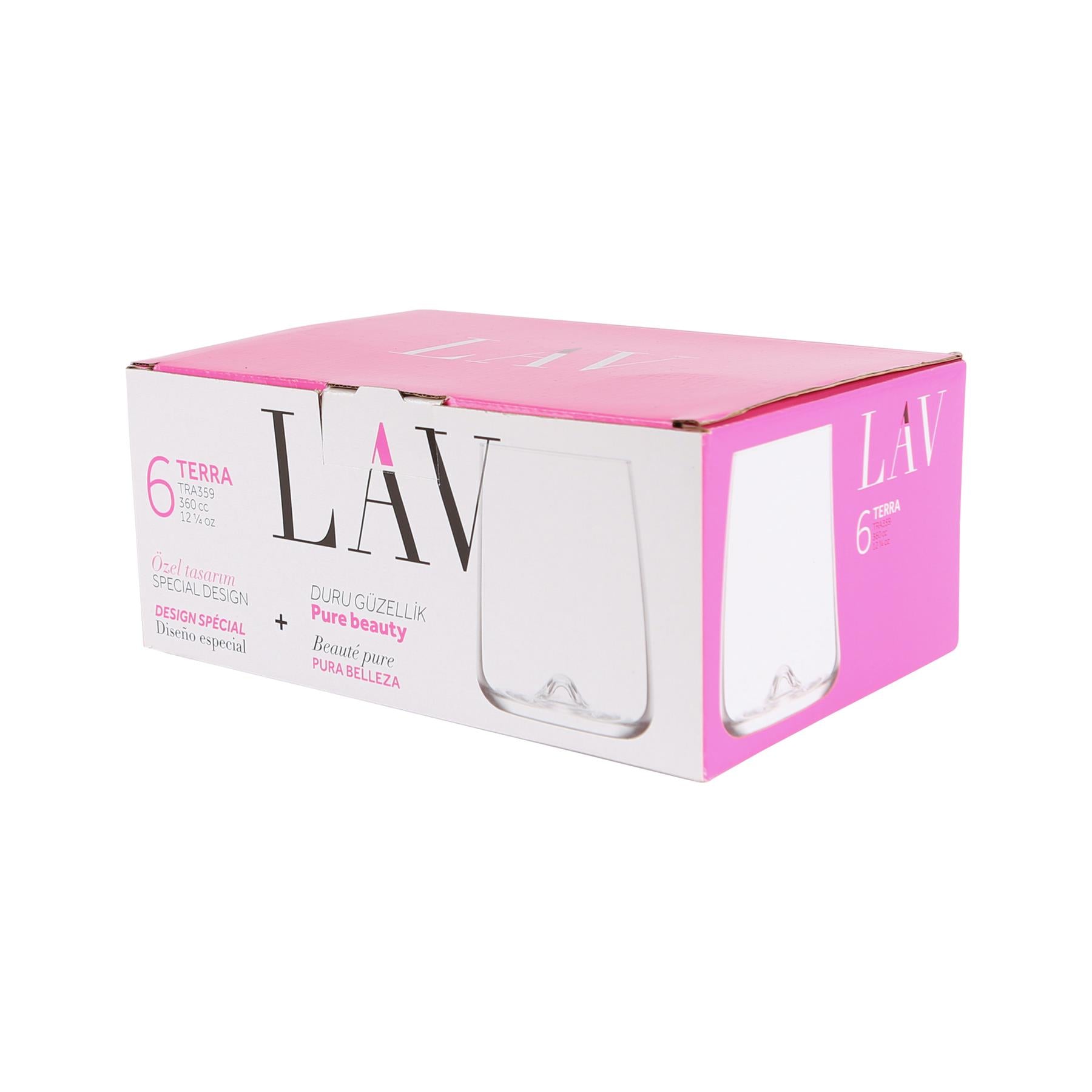 360ml Terra Tumbler Glasses - Pack of Six