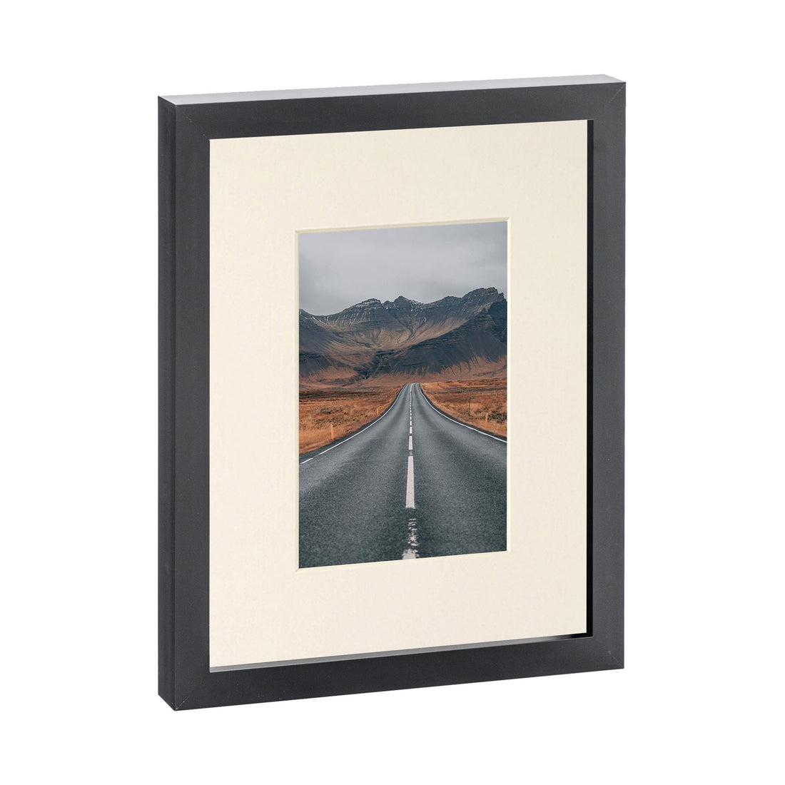 Black 8" x 10" Photo Frame with Ivory 4" x 6" Mount