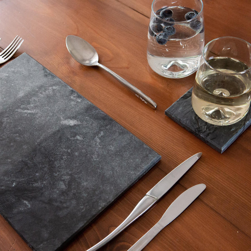 30cm x 20cm Rectangle Marble Placemats - Pack of Six - By Argon Tableware